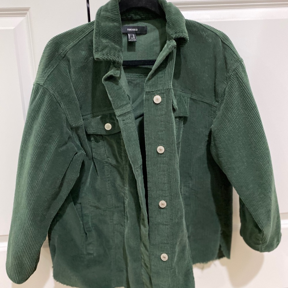 Oversized corduroy jacket